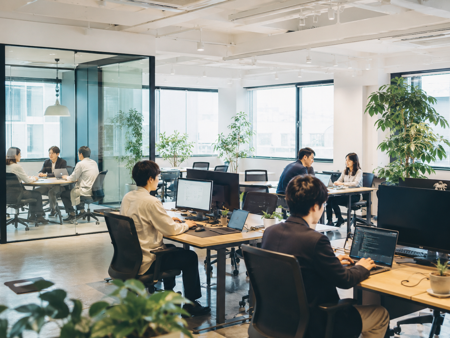IoTBankチームの様子